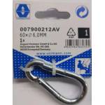 Vorman КАРАБИНА ПОЦИНКОВАНА vrn 6ММ 60x8/6 (4003984662345)