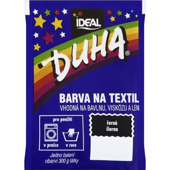 Duha farba na textil číslo 17 čierna 15 g