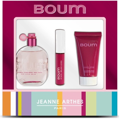 Jeanne Arthes Boum EDP 100 ml + tělové mléko 50 ml + lesk na rty 8 ml