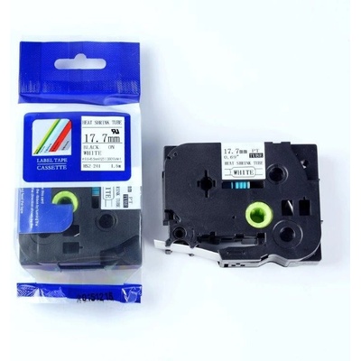 Compatible Съвместима лента с Brother HSe-241, 17, 7mm x 1, 5m, черен печат / бял фон (HSE241)