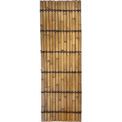 Panel z polkruhových bambusových tyčí prírodnej farby š 90 x v 270 cm