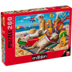 Anatolian Пъзел Anatolian от 260 части - Котки на плажа, Стив Рийд (P3322)