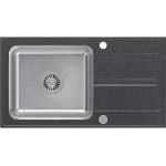 Quadron Вградена композитна мивка Quadron Pop Ralph 111, неръждаема стомана - черна точка 78x43 см (FUS_R7843CZ) Мивка за вграждане