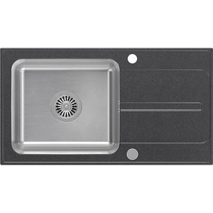 Quadron Вградена композитна мивка Quadron Pop Ralph 111, неръждаема стомана - черна точка 78x43 см (FUS_R7843CZ) Мивка за вграждане