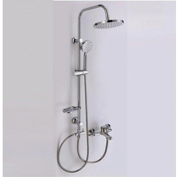 Inter Ceramic Душ система със смесител, пита, слушалка и шлаух ICT 6641, Inter Ceramic, хром (6641)