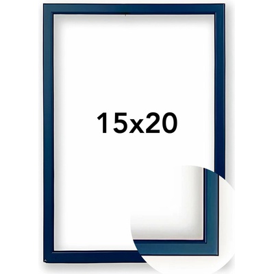 Fotorámeček 23 Rozměr: 15 x 20 cm, Barva: Modrá, Typ zasklení: Sklo