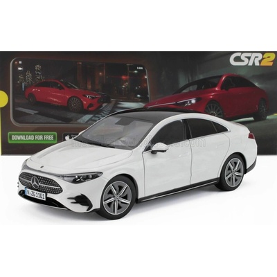 NZG MERCEDES BENZ CLA-CLASS COUPE HEV 2024 POLAR WHITE 1:18