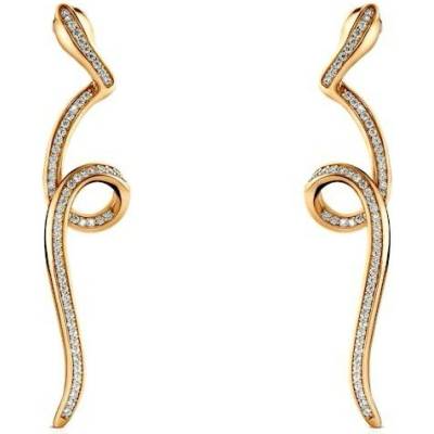 SAVICKI Náušnice Serpentéa: pozlátené striebro B-K-K0845-00464-925-Z