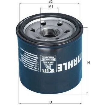 Olejový filter MAHLE OC 574
