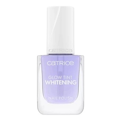 Catrice Glow Tint Whitening 020 Bye Bye Yellow лилав лак за нокти 10.5 ml