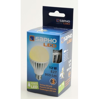 Sapho LED žárovka 12W E27 230V Teplá bílá 955lm