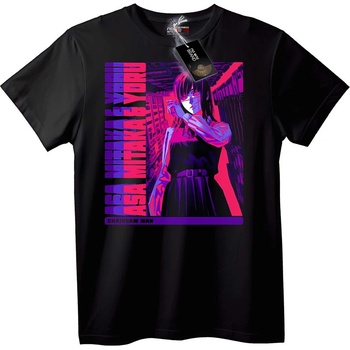 NOONEBRAND Тениска Chainsaw Man Аса Mitaka Yoru - 3XL, White