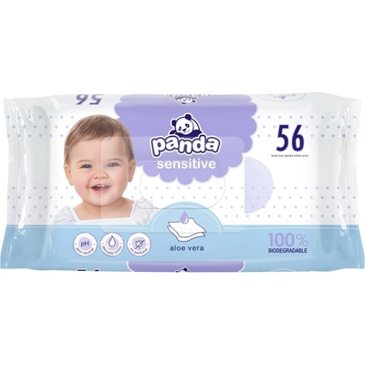 PANDA Vlhčené obrúsky sensitive 56 ks