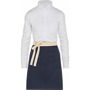 SG Accessories Bistro Ex JASSZ Bistro Kontrastní Bistro zástěra Santorini s předními kapsami modrá námořní