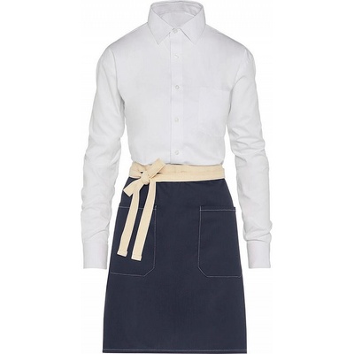 SG Accessories Bistro Ex JASSZ Bistro Kontrastní Bistro zástěra Santorini s předními kapsami modrá námořní