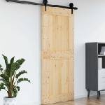 vidaXL Врата NARVIK 95 x 210 cm Натурално (42047092)
