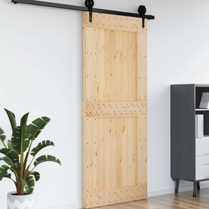 vidaXL Врата NARVIK 95 x 210 cm Натурално (42047092)
