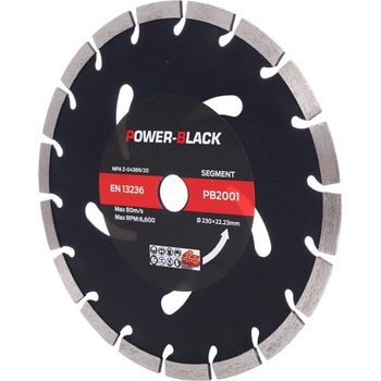 Power Black Diamantový řezný kotouč segmentový 230mm PB2001