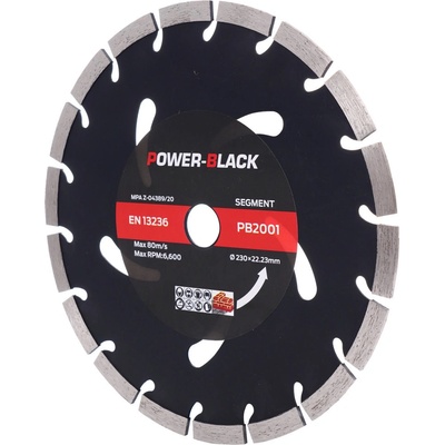 Power Black Diamantový řezný kotouč segmentový 230mm PB2001