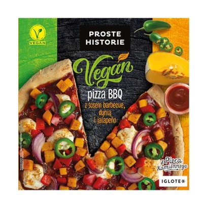 Пица Vegan BBQ със сос барбекю, тиква и халапеньо Proste Historie 340 гр