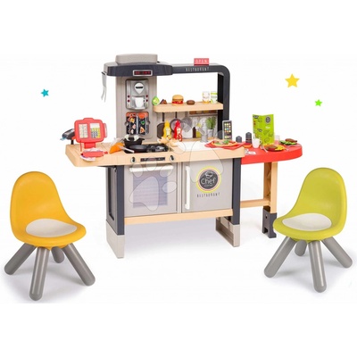 Smoby Set reštaurácia s elektronickou kuchynkou Chef Corner Restaurant s dvoma stoličkami KidChair