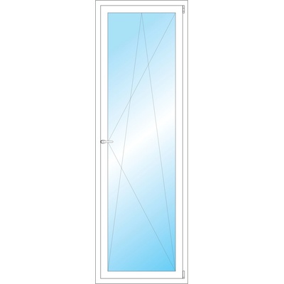 OKNA HNED Plastové okno 72x220 cm bílé otevíravé a sklopné pravé