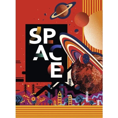 Obraz na plátne Space Red 50x70cm