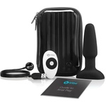b-Vibe - въртящ се анален вибратор с перли, презареждаем (черен)