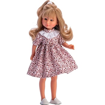 Asi Dolls Кукла Asi Dolls - Силия, с рокля на винени цветя, 30 cm (167130)