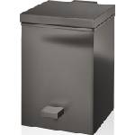 DECOR WALTHER Кошче за отпадъци в баня Corner Soft Close квадратно 26, 5 см тъмен метал мат (0614666)