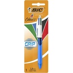BIC Химикалка, 0, 32 мм, с бутон, четири цвята, BIC "4 Colours Grip Original" 8871292 (8871292)