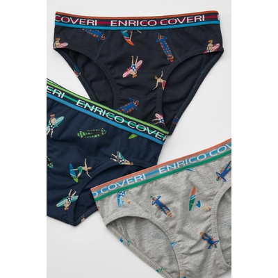 Enrico Coveri 3PACK chlapčenské slipy Surf viacfarebná