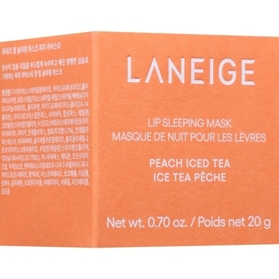 LANEIGE Lip Sleeping Mask нощна регенерираща маска за устни цвят Peach Iced Tea 20 гр