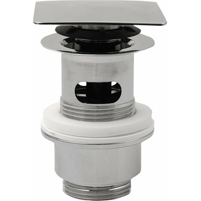Sapho Umyvadlová výpust 5/4“, click-clack, hranatá zátka, 32-52mm, chrom (8540.360.5) – Hledejceny.cz