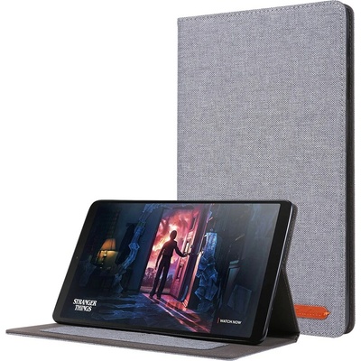 Vsetkonamobil 127673 FABRIC Zaklápací kryt pre Samsung Galaxy Tab A 10.1 2019 T515 / T510 šedý