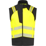 Portwest hi-vis pw3 modaflame / Светлоотразителна мекотелесна жилетка, огнеупорна и антистатична - hv жълта xl (fr719ybrxl)