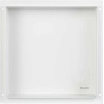 BALNEO Wall-Box квадратен вграден рафт 30x30x10 см без рамка, четкано бяло (OB-WH2-NR)