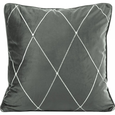 Mybesthome Polštář Pierre Cardin MARGOT šedá s prošívanou výplní 45x45