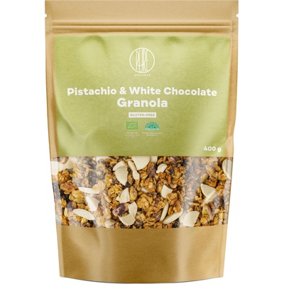 BrainMax Pure Pure® Pistachio & White Chocolate Granola, шам фъстък и бял шоколад, BIO, 400 g