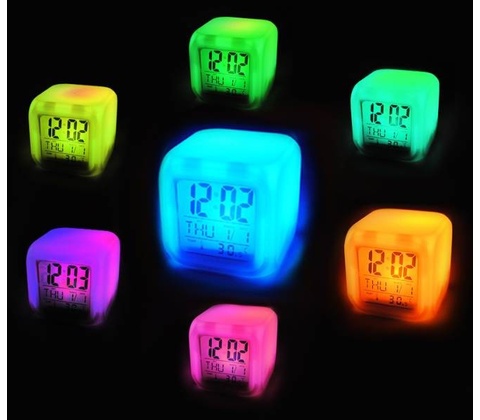 Multifunkčný LED budík CHAMELEON