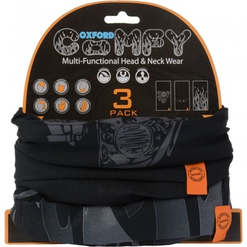 Comfy nákrčník Oxford Harley Davidson Graphics sada 3 ks