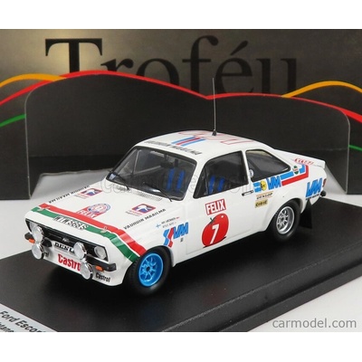 Trofeu Ford england Escort Mkii night Version N 7 Rally 1000 Lakes 1978 A.vatanen A.aho Bílá 1:43
