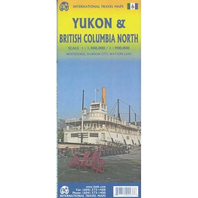 ITMB Publishing mapa Yukon 1:1,4 mil. + British Columbia North 1:1 mil. ITM