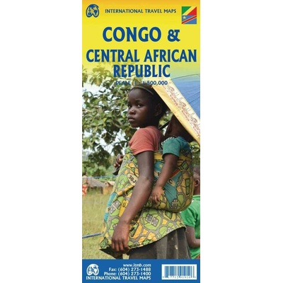 mapa Congo and Central African Republic 1:2 mil. ITM