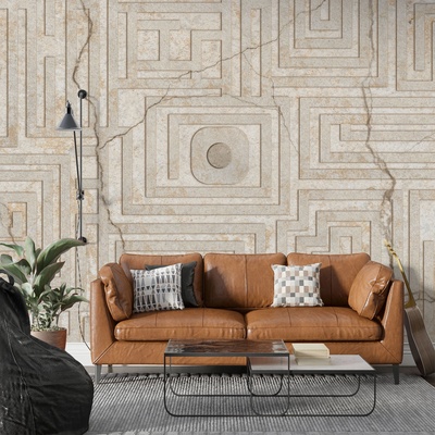 Art Gift Decor Фототапет - Бежов лабиринт