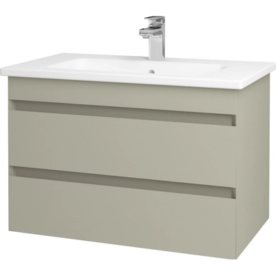 DŘEVOJAS MAJESTY SZZ2 80 skříňka s umyvadlem Euphoria 80 L04 Béžová vysoký lesk