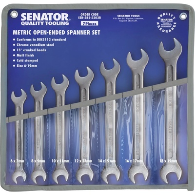 Senator sada 7ks otevřených klíčů 6-19mm SEN5825202R