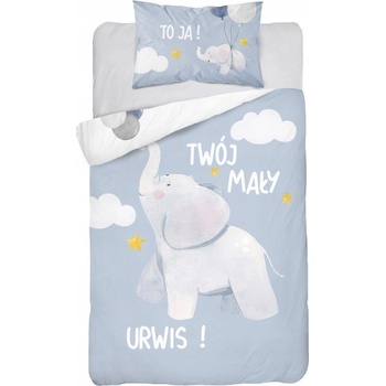 Detexpol obliečky Lvíček sivé 100 x 135 cm 40 x 60 cm