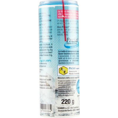 Caber jodizovaná soľ 220g