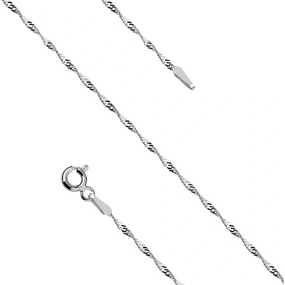 Lunica Stříbrný rhodiovaný řetízek 0237